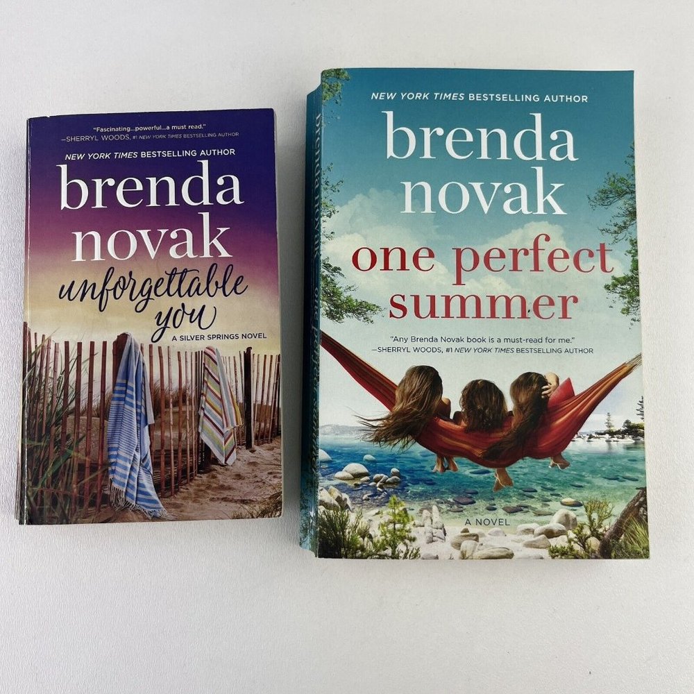 Lot of 2 Brenda Novak Novels Paperback Variety Romance Books Mixed Lot